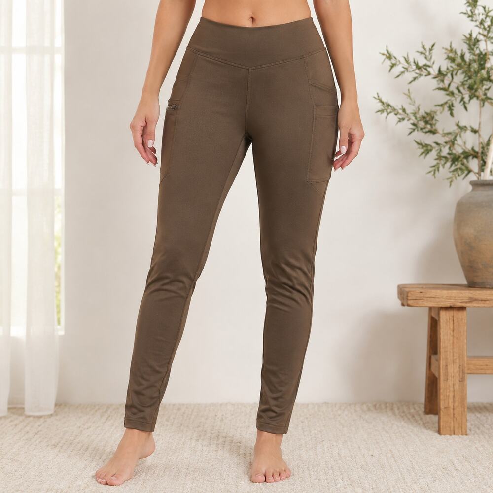 Carhartt Womens Size Large 12/14 Force Fitted Utility Leggings Green